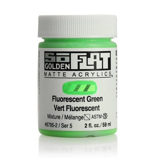 Golden SoFlat 59ml Fluorescent Green - theartshop.com.au