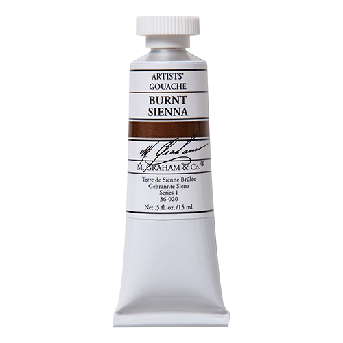 M Graham Gouache 15ml Burnt Sienna