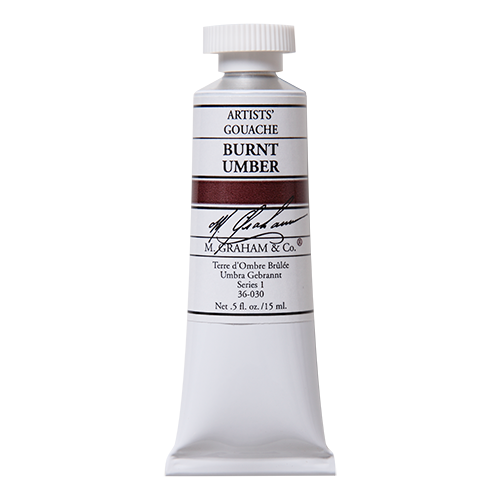 M Graham Gouache 15ml Burnt Umber