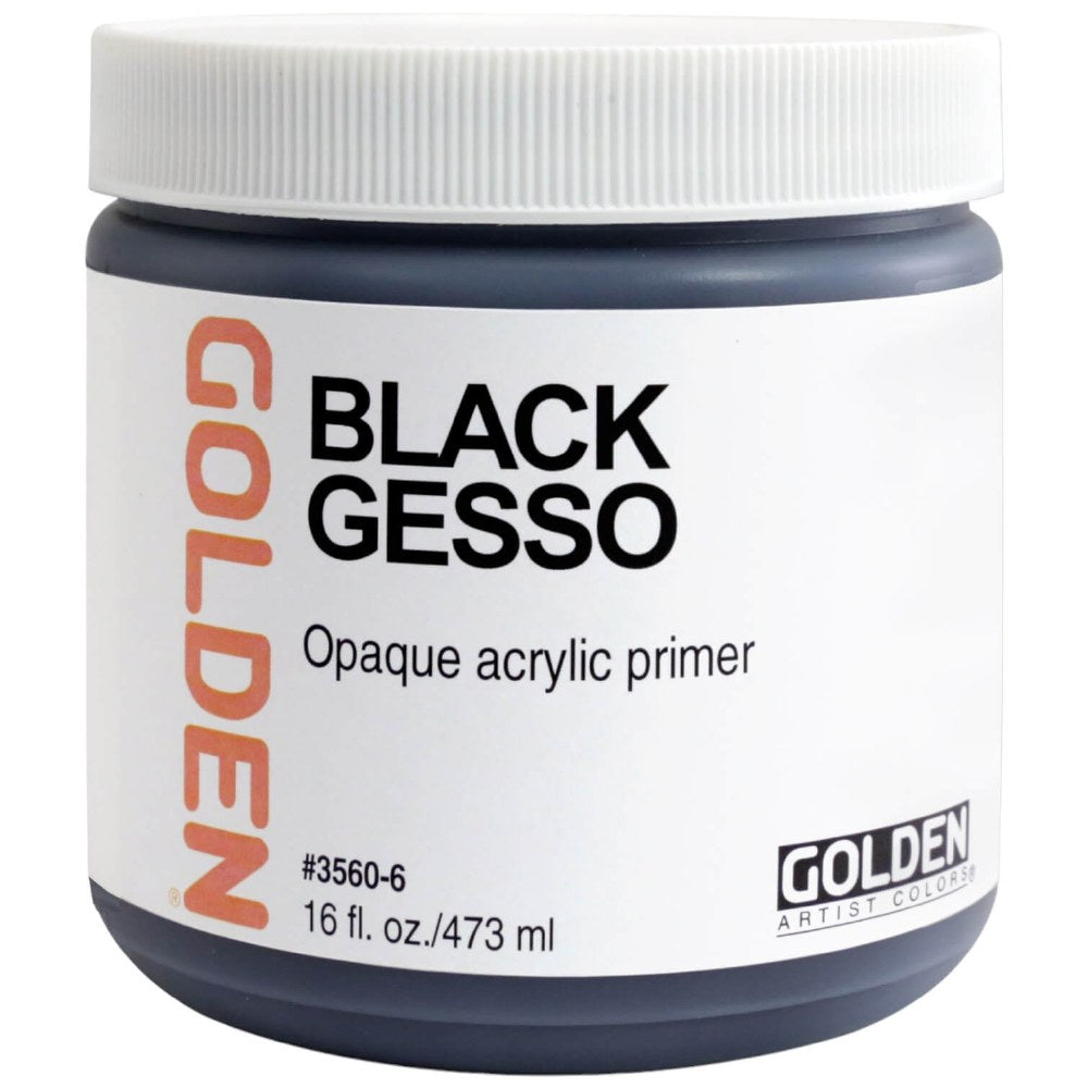 Golden Black Gesso 237ml Tub