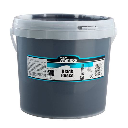 Matisse Black Gesso 4 Litre - theartshop.com.au