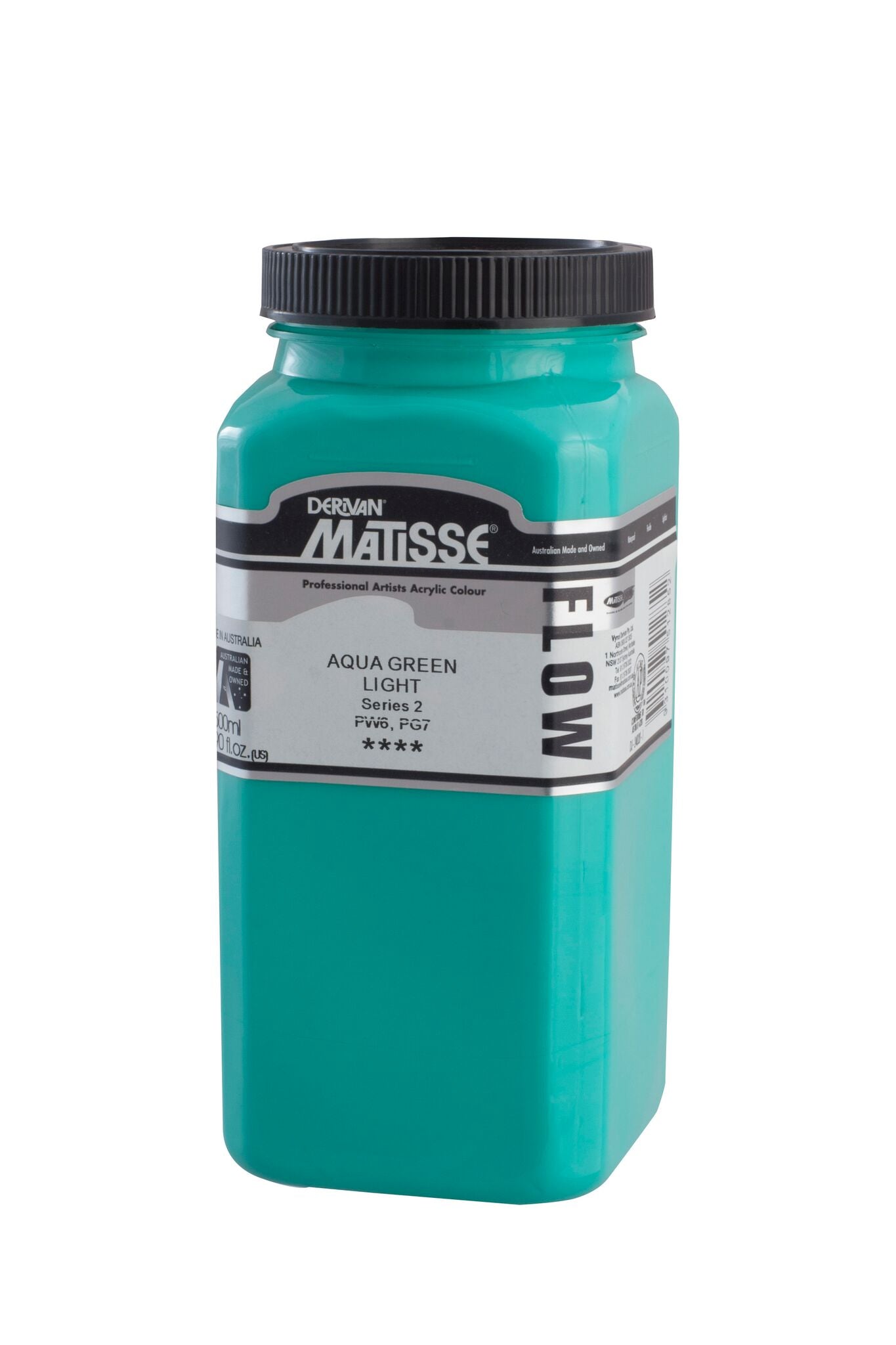 Matisse Flow 500ml Aqua Green Light - theartshop.com.au