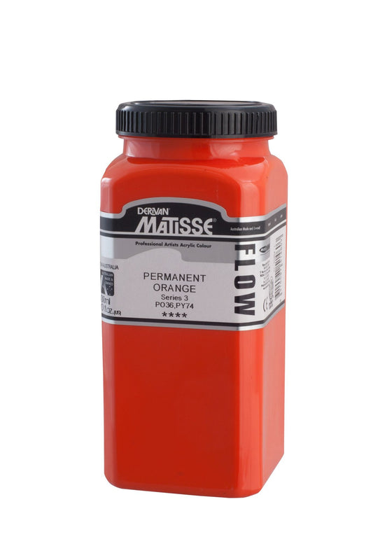 Matisse Flow 500ml Permanent Orange - theartshop.com.au