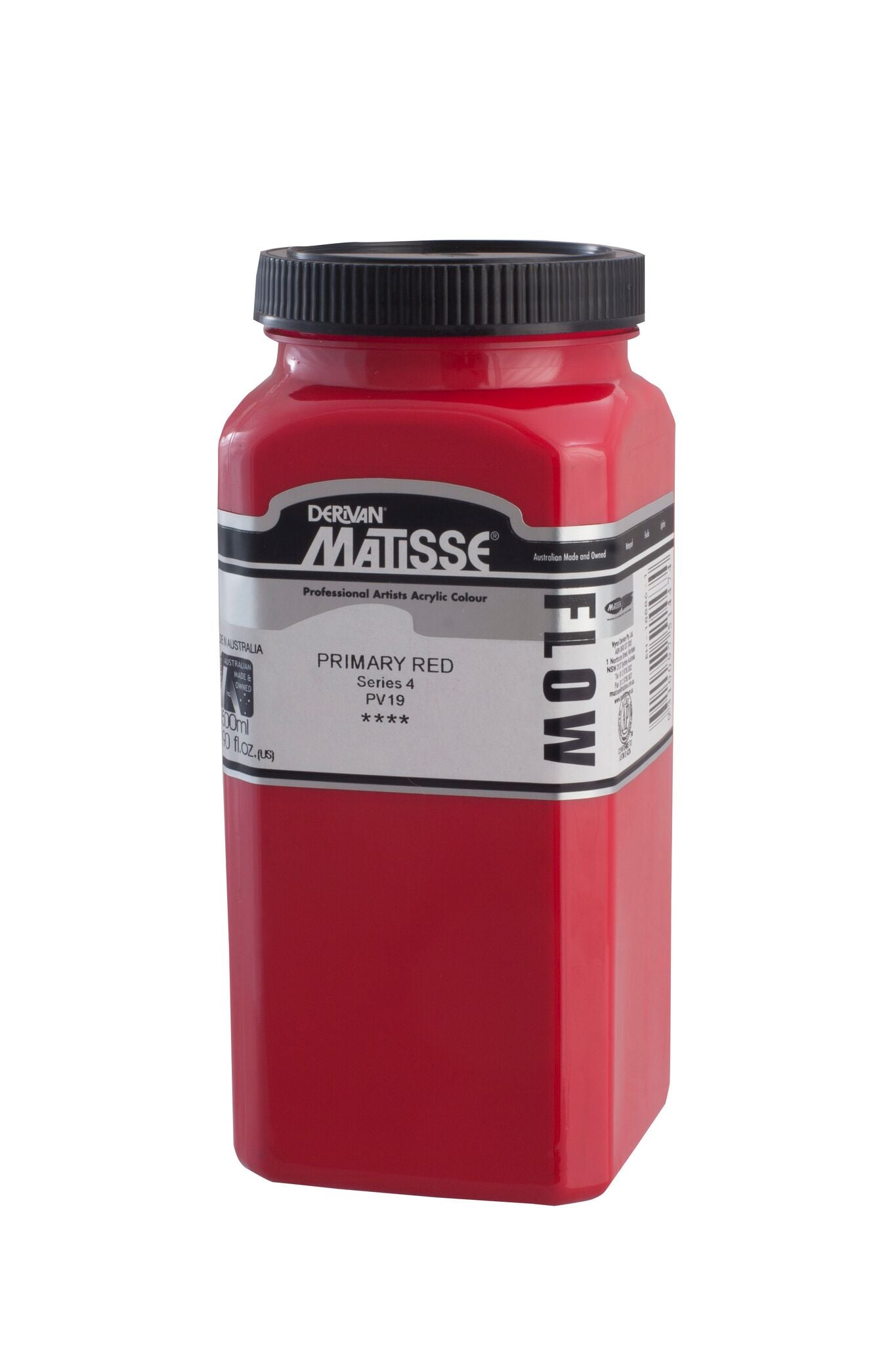 Matisse Flow 500ml Primary Red - theartshop.com.au