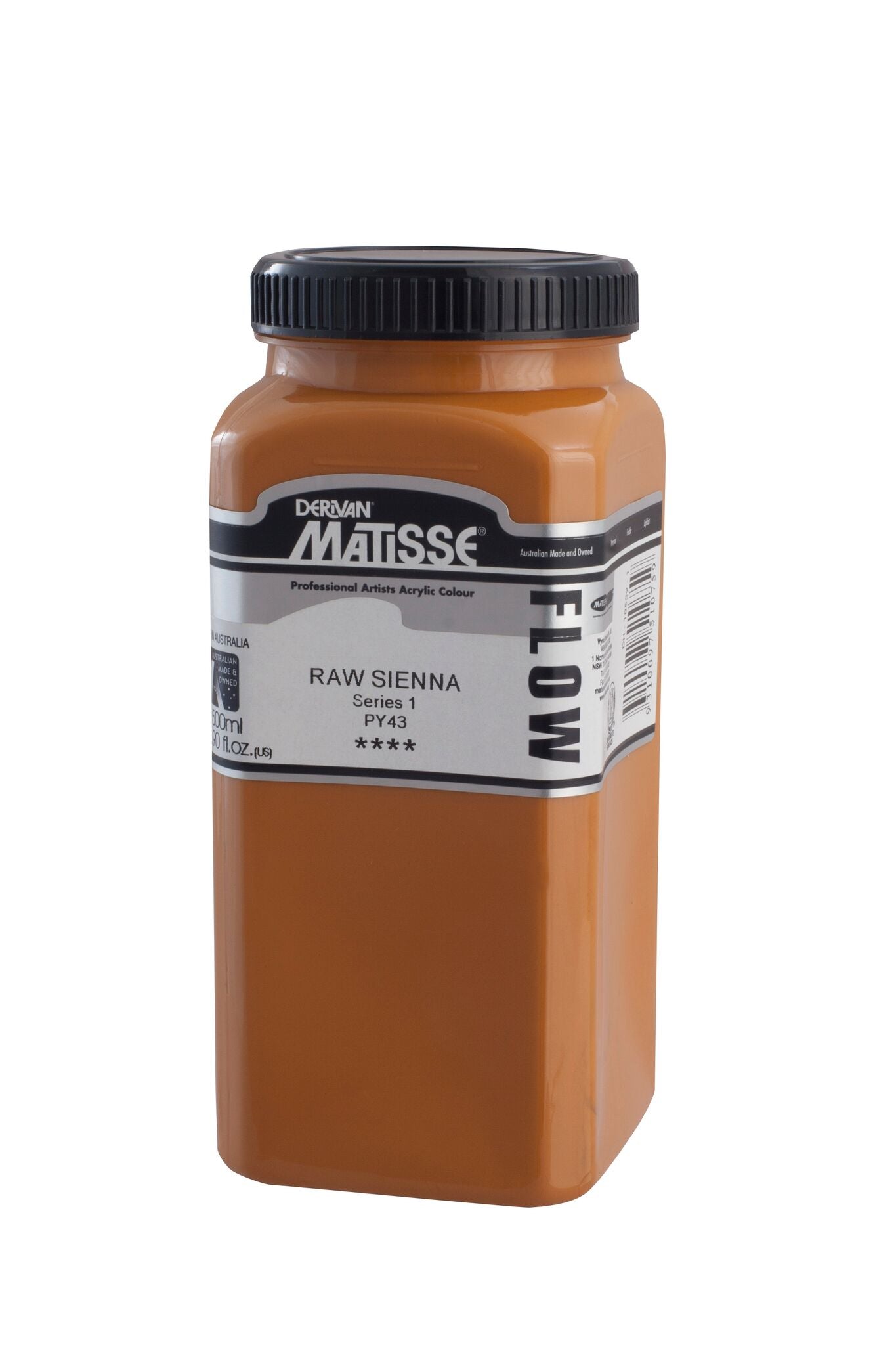 Matisse Flow 500ml Raw Sienna - theartshop.com.au