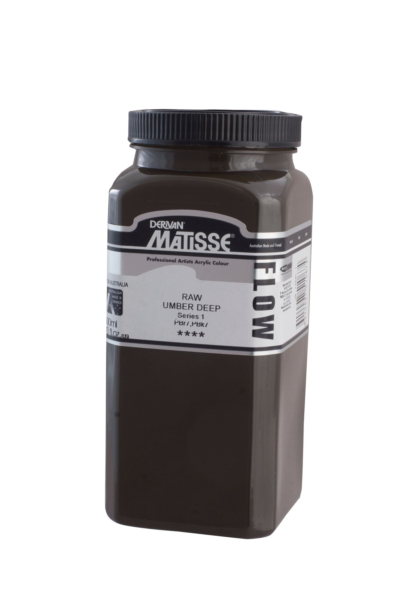 Matisse Flow 500ml Raw Umber Deep - theartshop.com.au