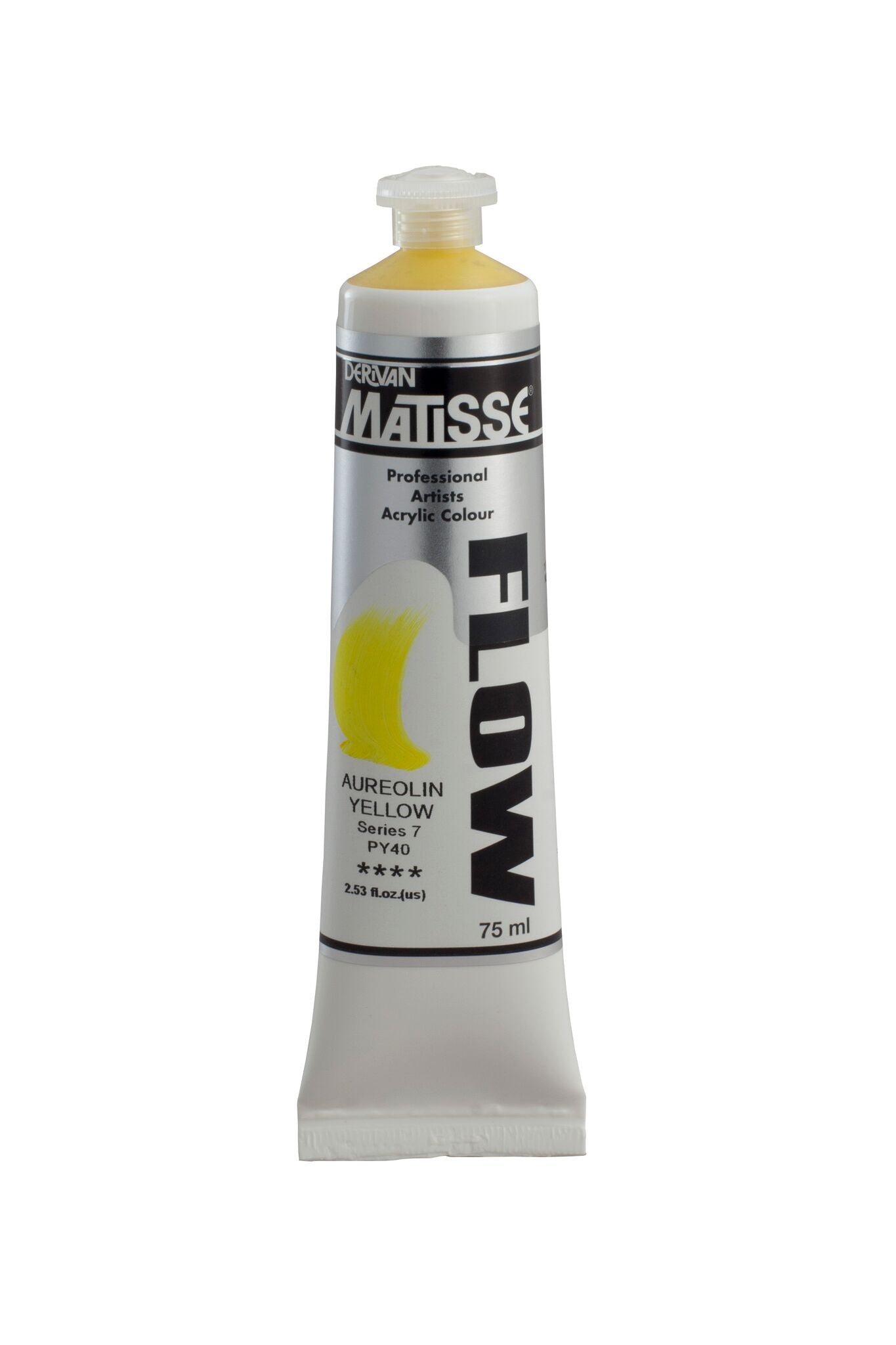 Matisse Flow 75ml Aureolin Yellow - theartshop.com.au