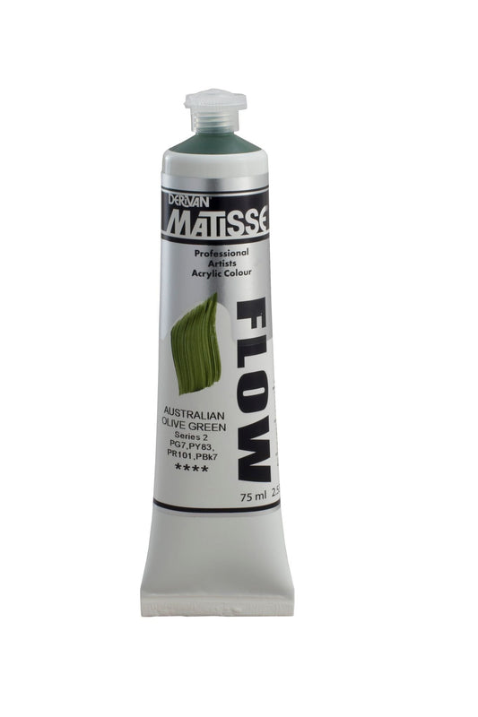 Matisse Flow 75ml Australian Olive Green - theartshop.com.au