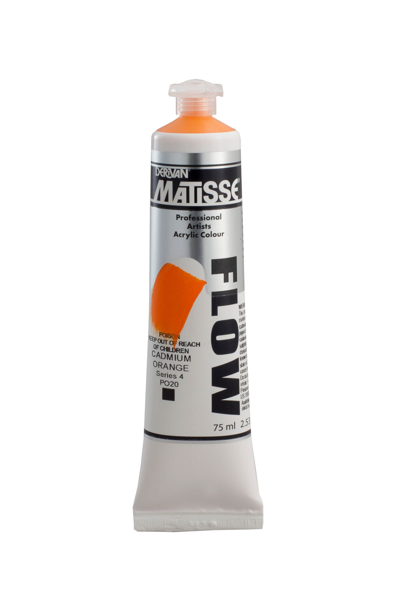 Matisse Flow 75ml Cadmium Orange - theartshop.com.au