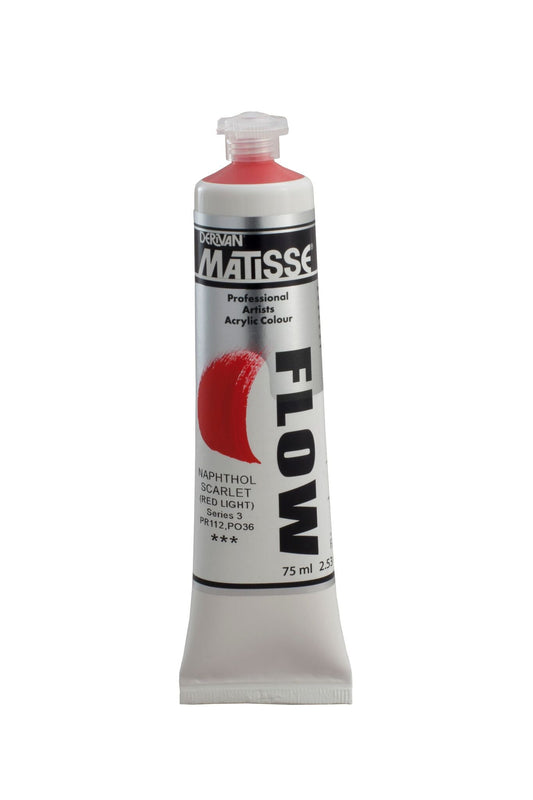 Matisse Flow 75ml Napthol Scarlet (Red Light) - theartshop.com.au