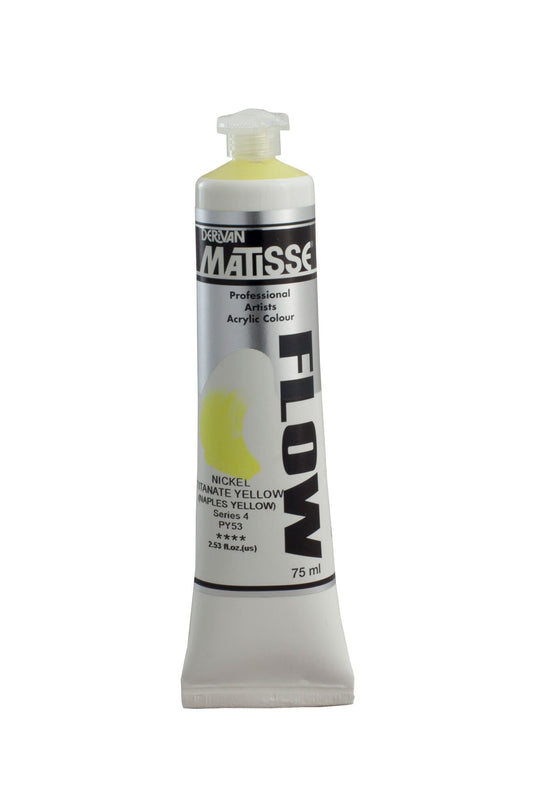 Matisse Flow 75ml Nickel Titanate Yellow - theartshop.com.au