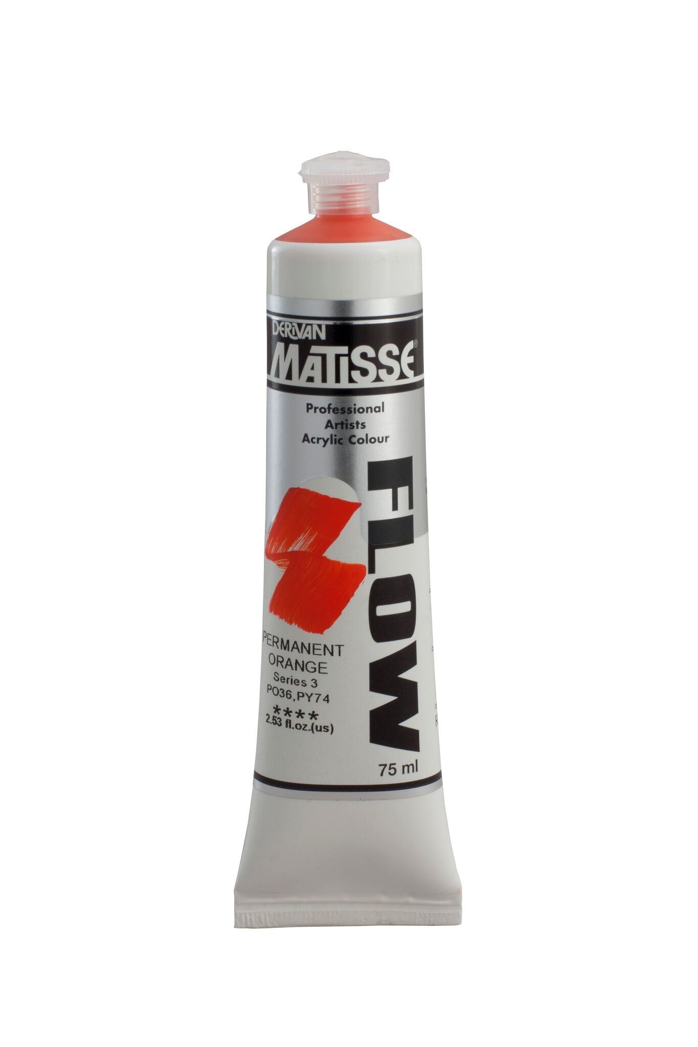 Matisse Flow 75ml Permanent Orange - theartshop.com.au