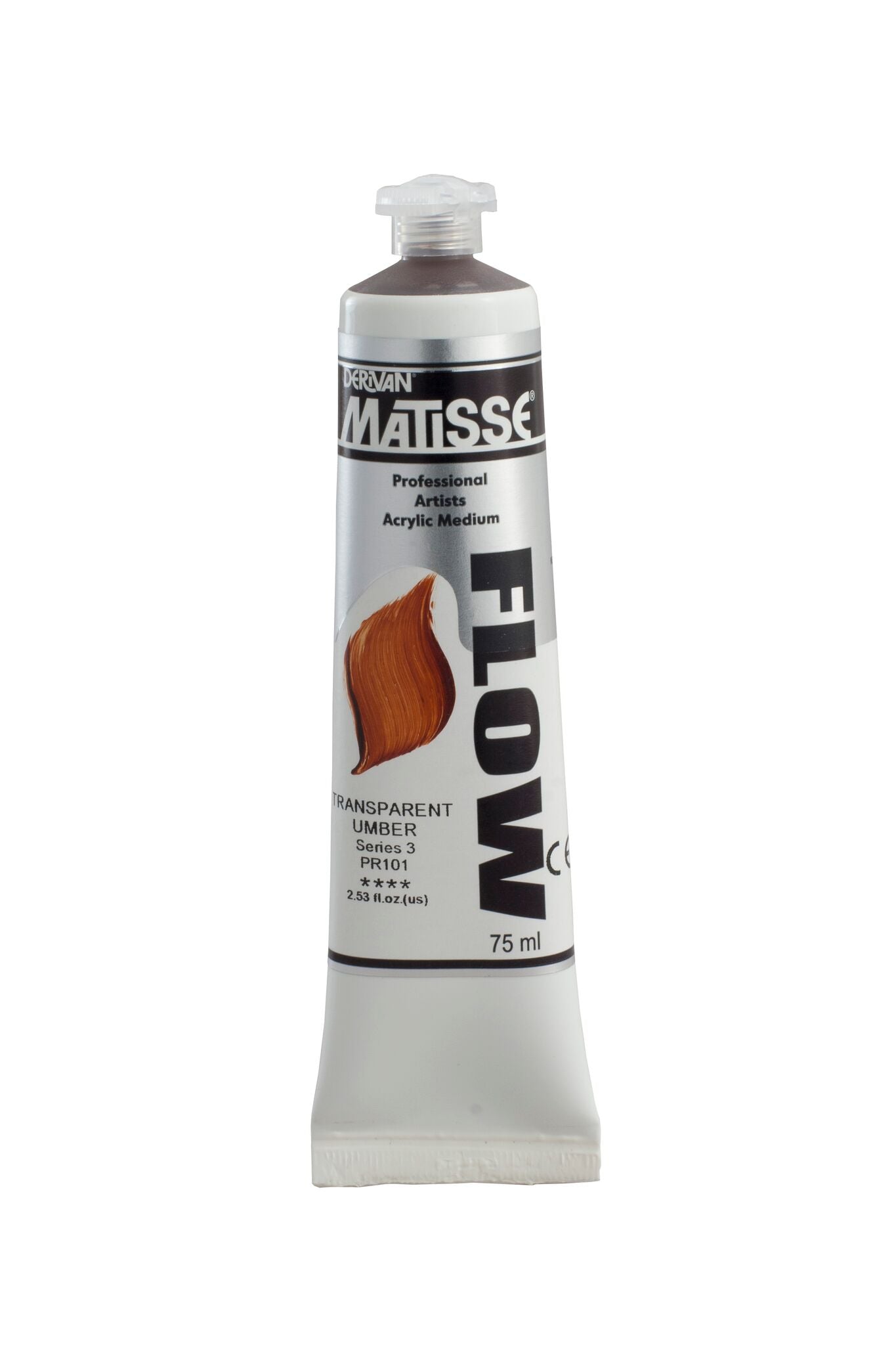 Matisse Flow 75ml Transparent Umber - theartshop.com.au