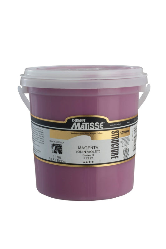 Matisse Structure 1 Litre Magenta Quin Violet - theartshop.com.au