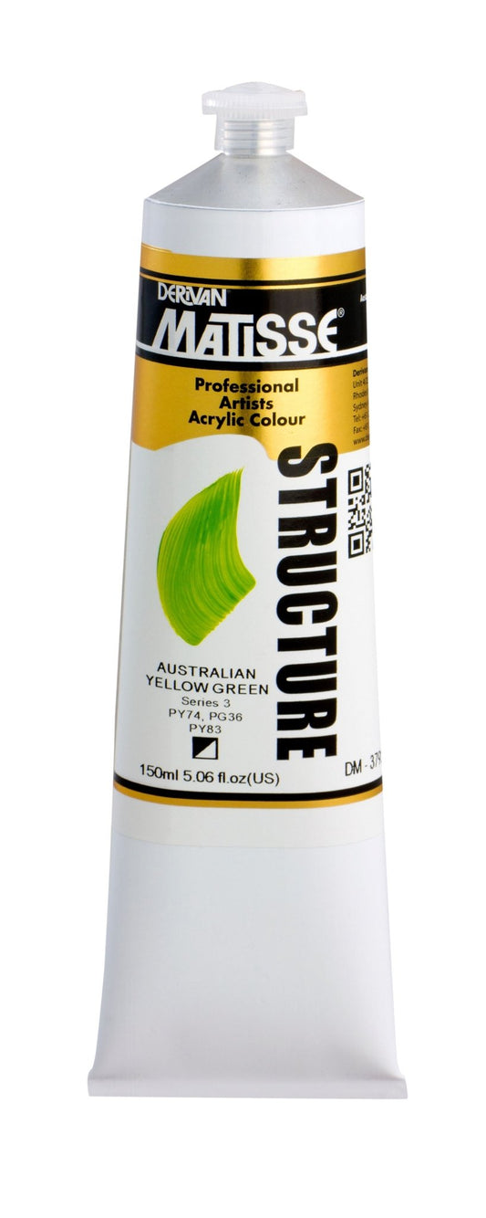 Matisse Structure 150ml Series 3 Australian Yellow Green - theartshop.com.au