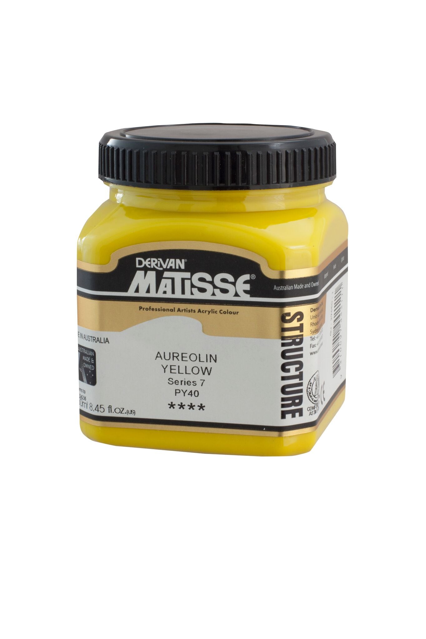 Matisse Structure 250ml Aureolin - theartshop.com.au