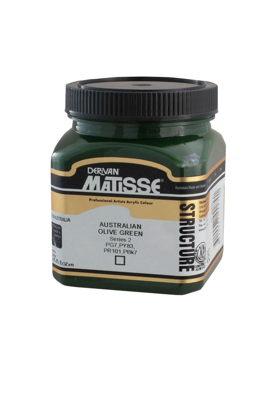 Matisse Structure 250ml Australian Olive Green - theartshop.com.au