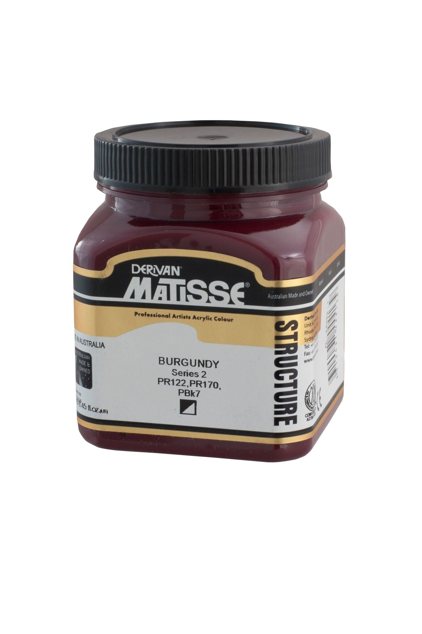 Matisse Structure 250ml Burgundy - theartshop.com.au