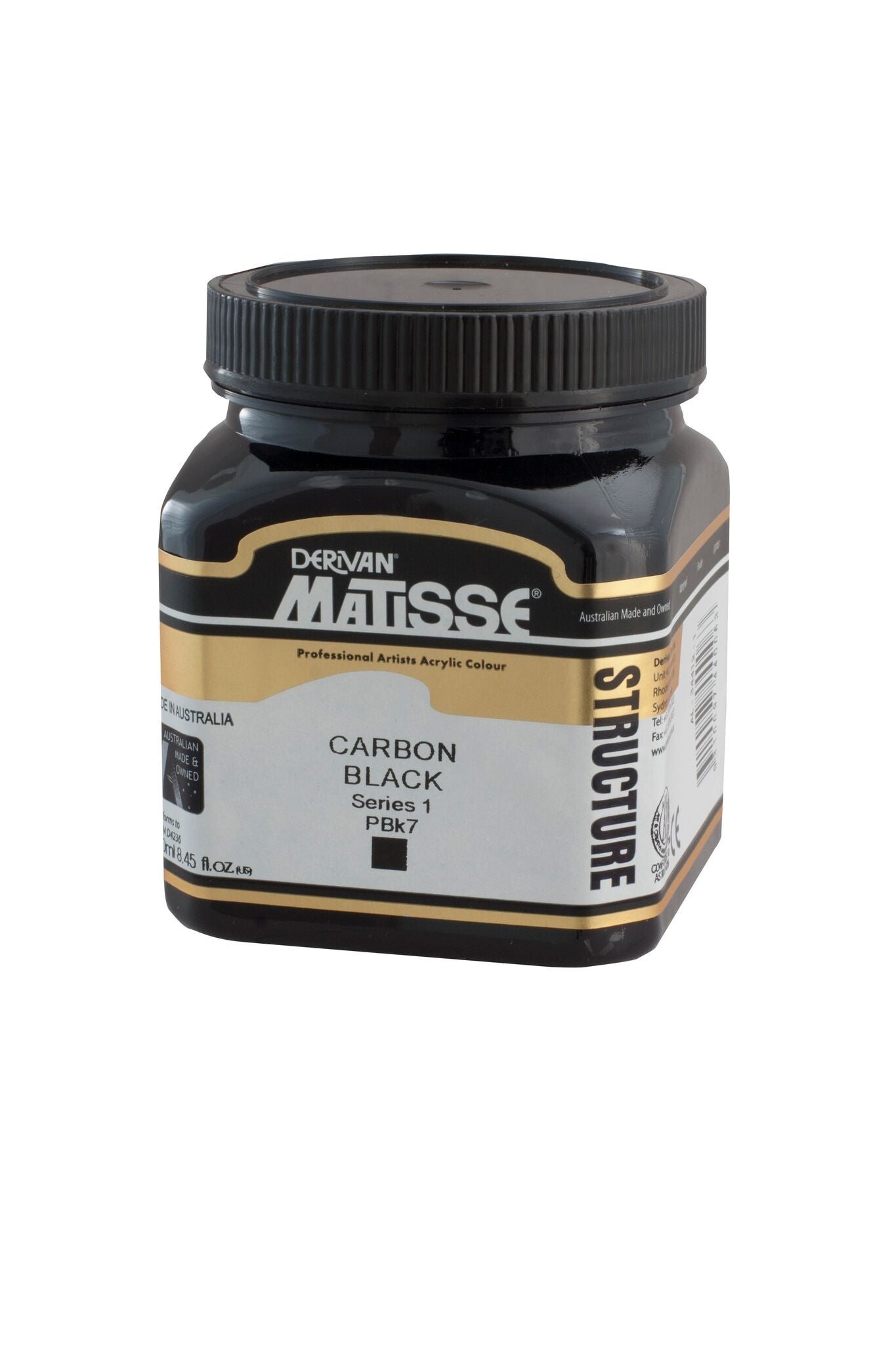 Matisse Structure 250ml Carbon Black - theartshop.com.au