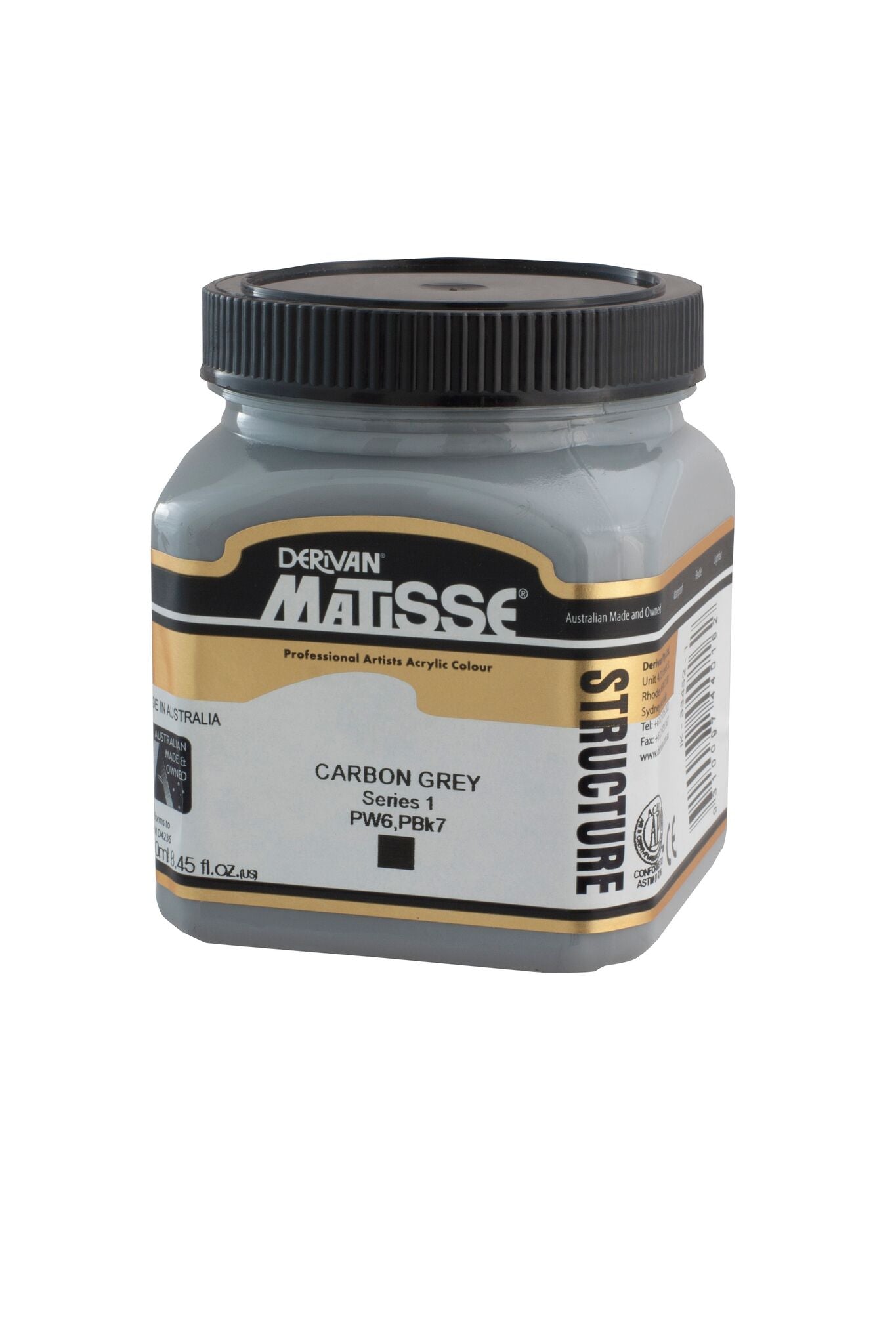 Matisse Structure 250ml Carbon Grey - theartshop.com.au