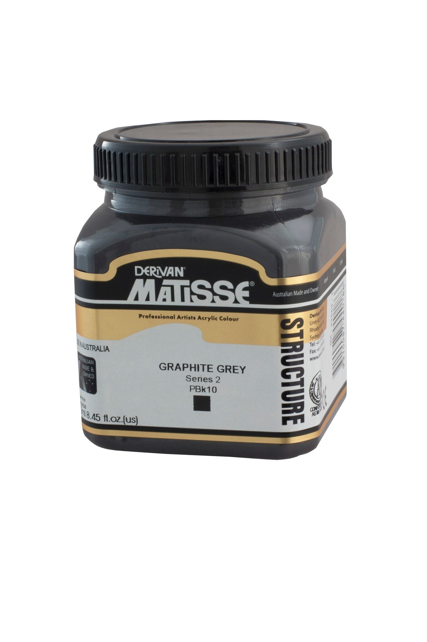 Matisse Structure 250ml Graphite Grey - theartshop.com.au