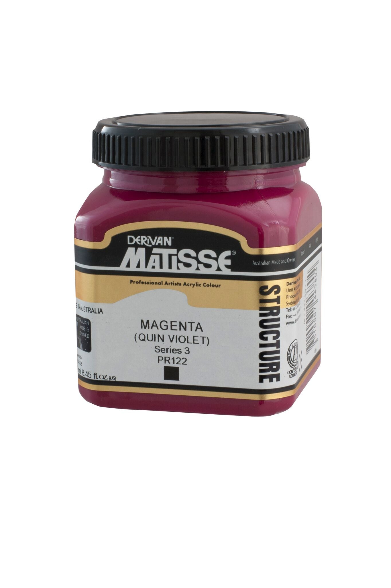 Matisse Structure 250ml Magenta Quin Violet - theartshop.com.au