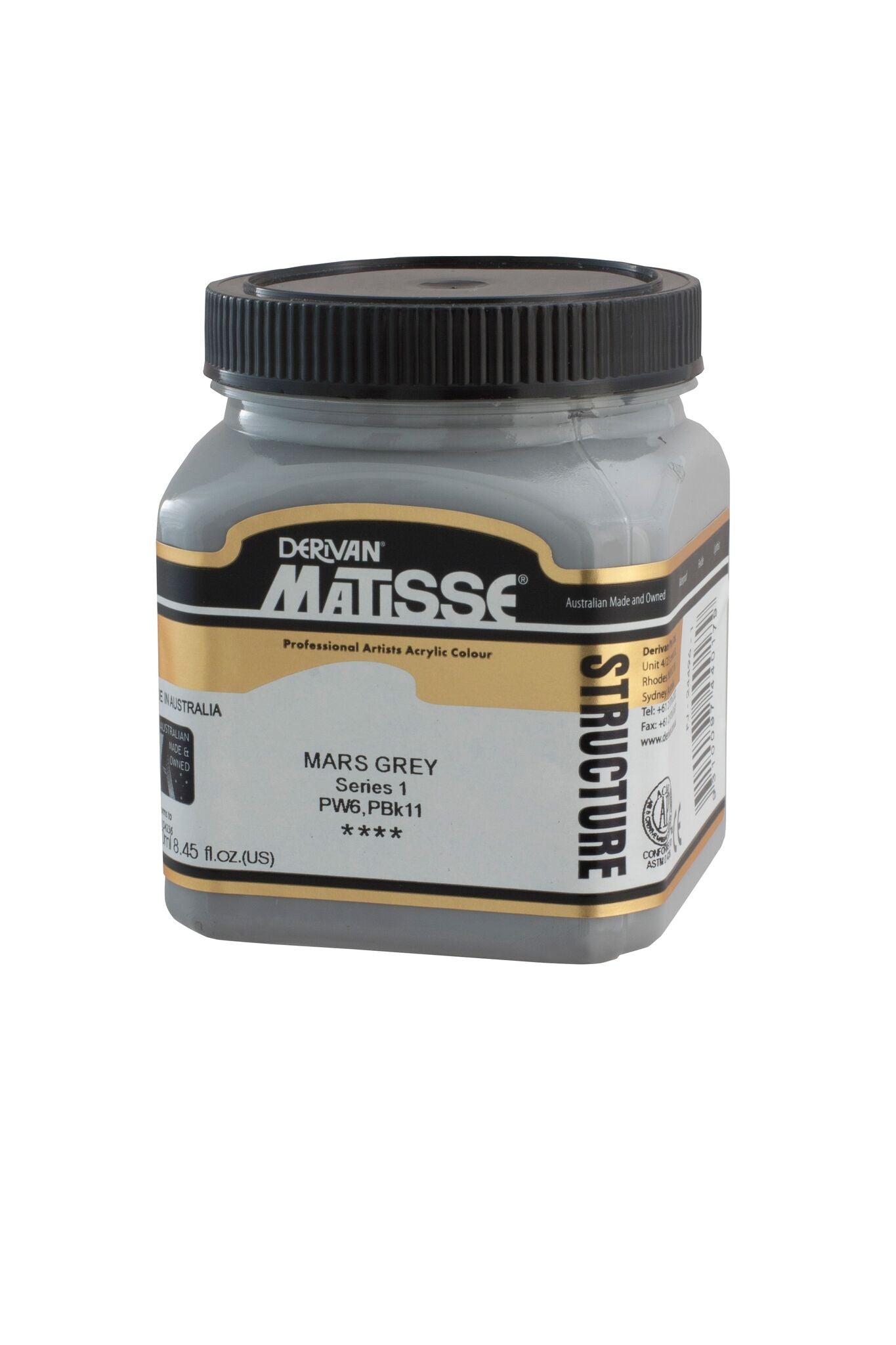 Matisse Structure 250ml Mars Grey - theartshop.com.au