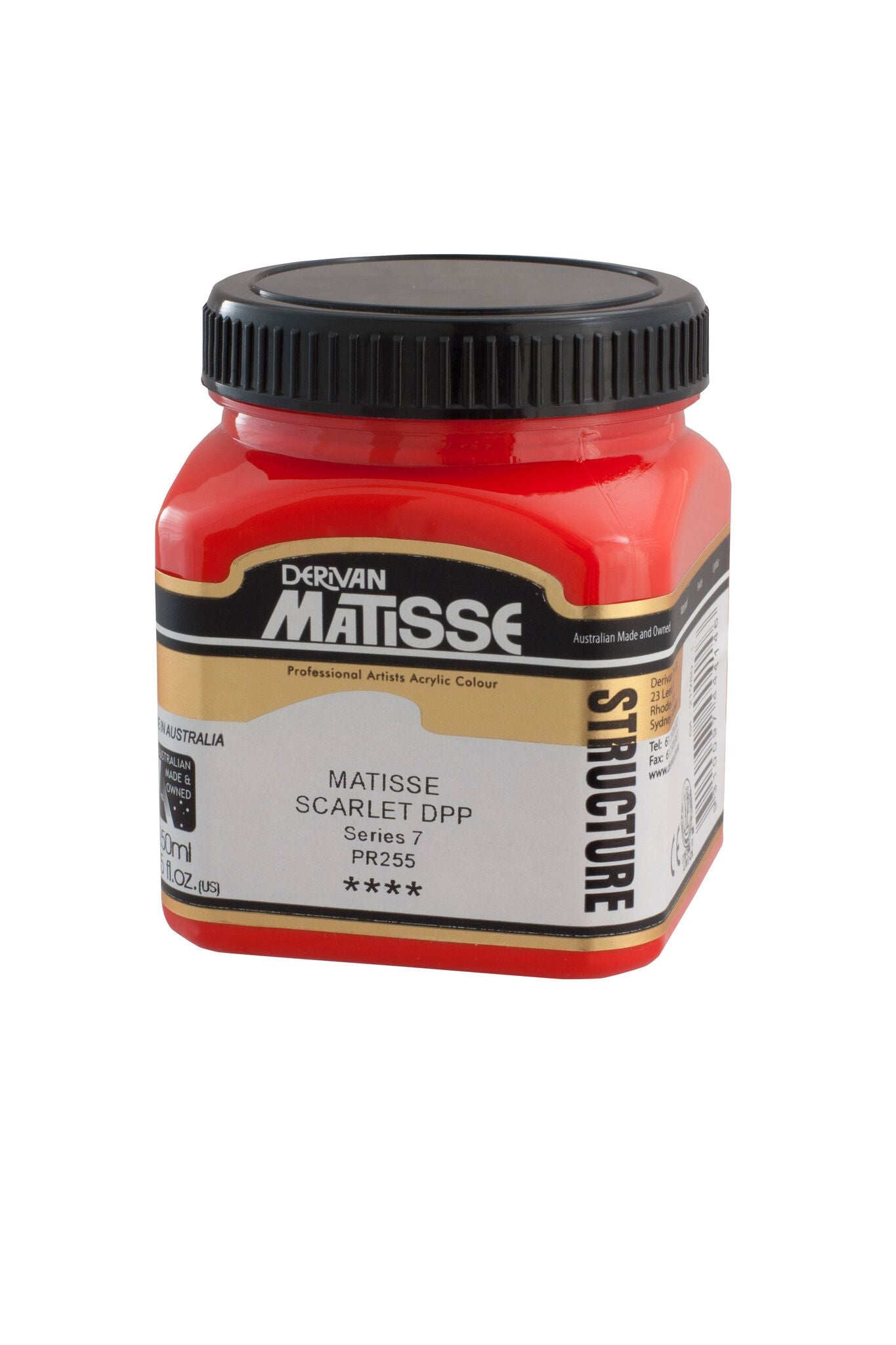 Matisse Structure 250ml Matisse Scarlet Deep - theartshop.com.au