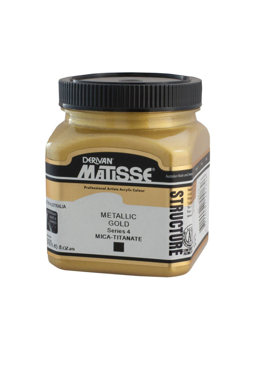 Matisse Structure 250ml Metallic Gold - theartshop.com.au