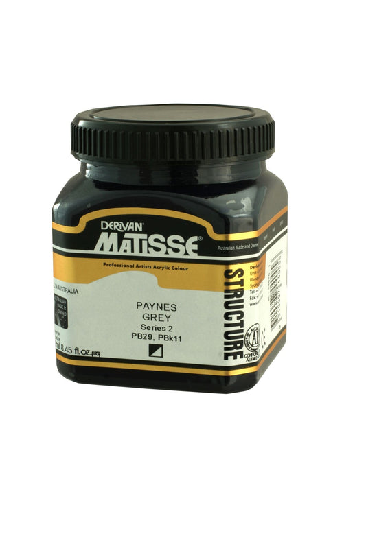 Matisse Structure 250ml Paynes Grey - theartshop.com.au