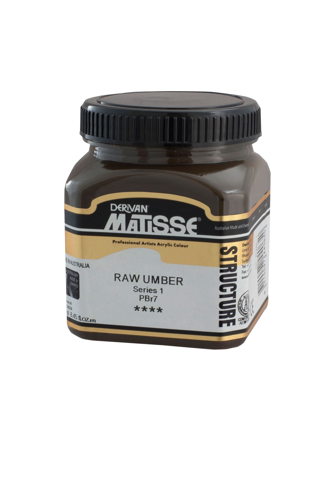 Matisse Structure 250ml Raw Umber - theartshop.com.au