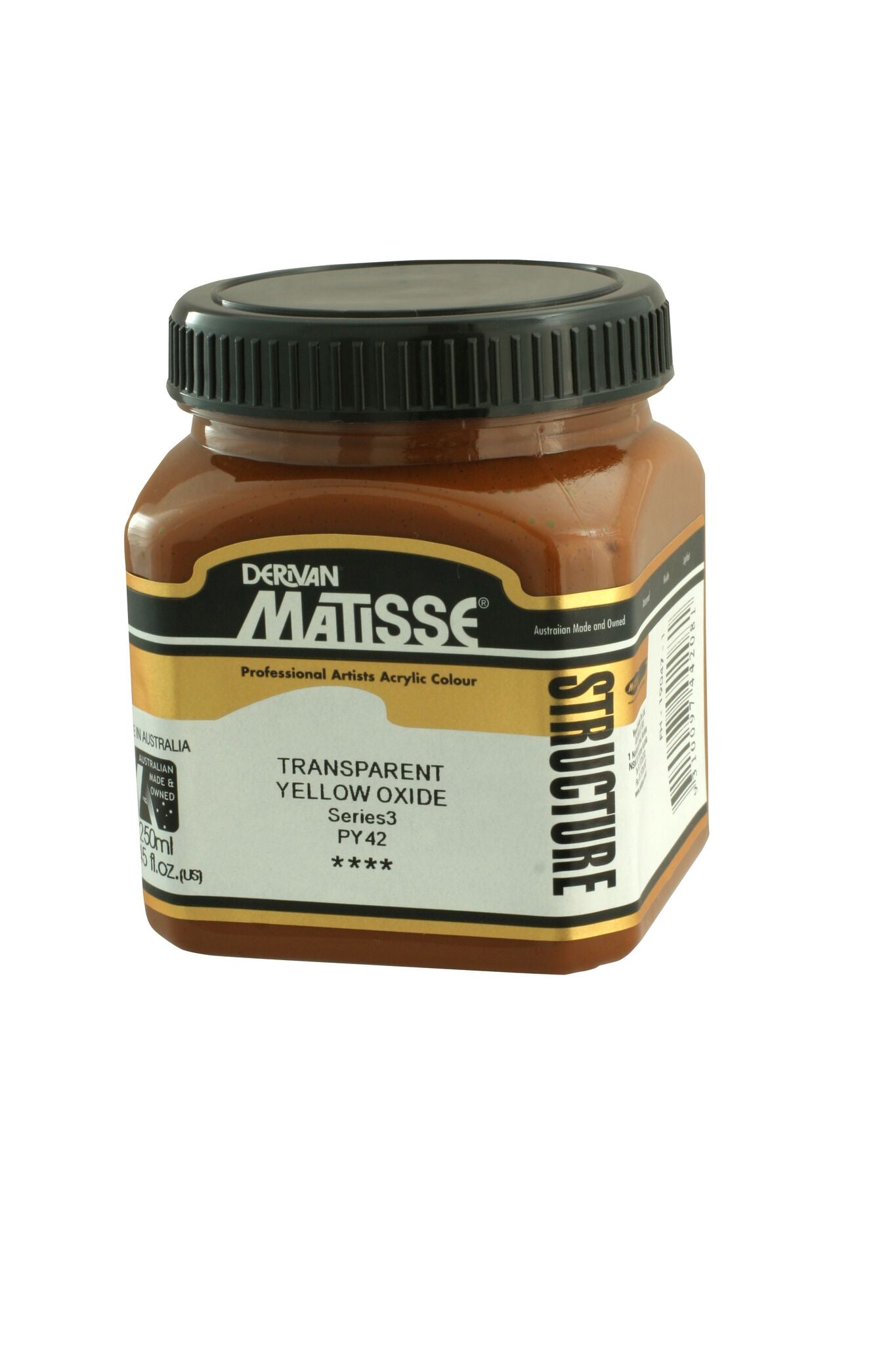 Matisse Structure 250ml Transparent Yellow Oxide - theartshop.com.au