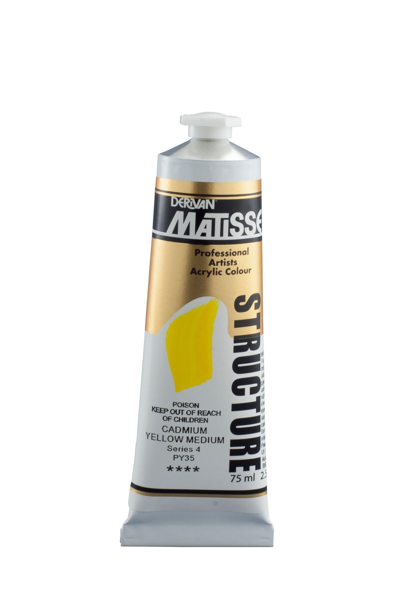 Matisse Structure 75ml Cadmium Yellow Medium - theartshop.com.au