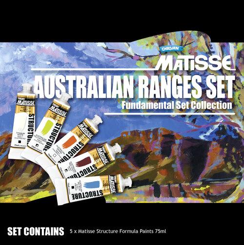 Matisse Structure Australian Ranges Set 5 x 75ml - theartshop.com.au