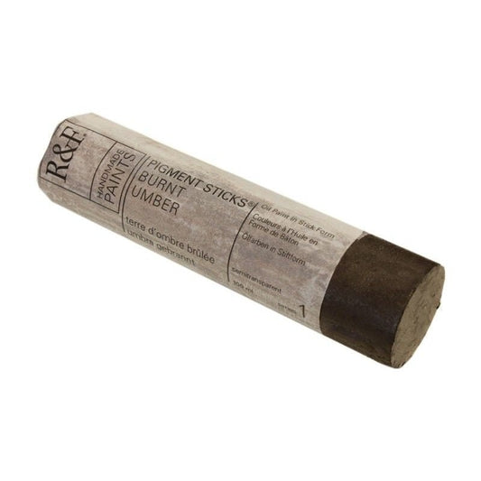 R&F Pigment Stick 100ml Burnt Umber - theartshop.com.au