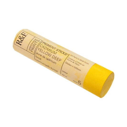 R&F Pigment Stick 100ml Cadmium Yellow Deep - theartshop.com.au