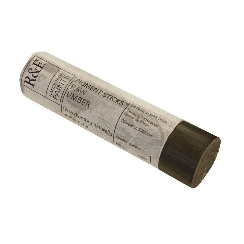 R&F Pigment Stick 100ml Raw Umber - theartshop.com.au