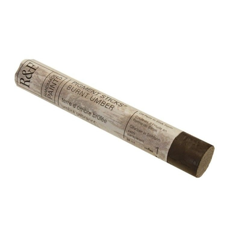 R&F Pigment Stick 38ml Burnt Umber - theartshop.com.au