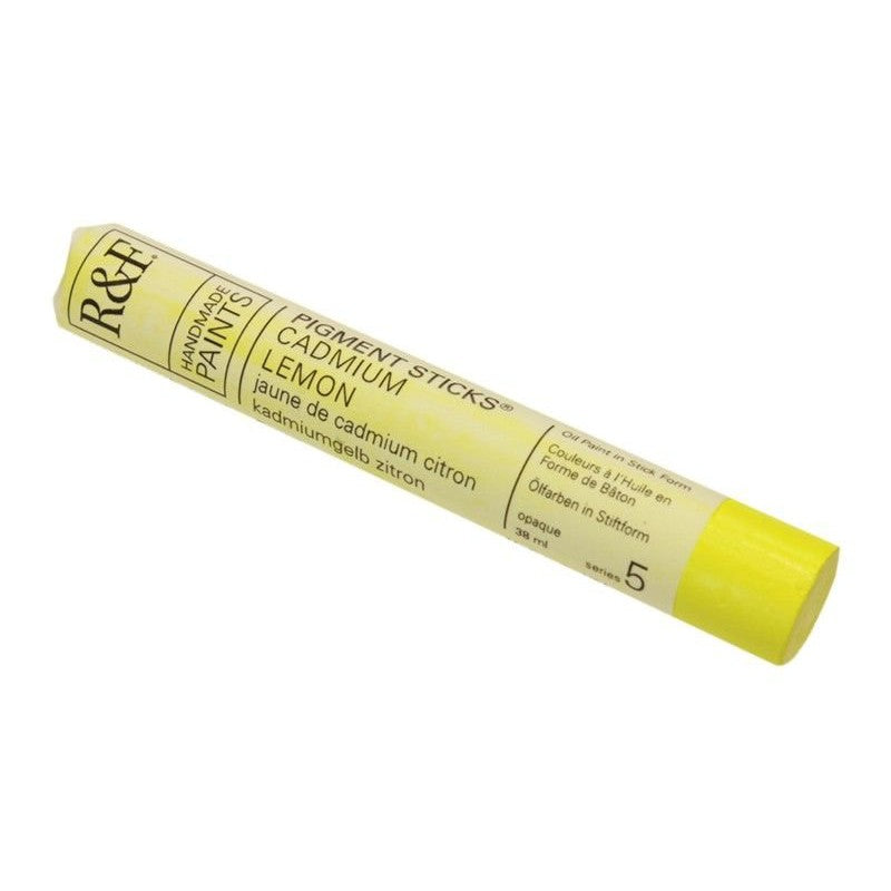 R&F Pigment Stick 38ml Cadmium Lemon - theartshop.com.au