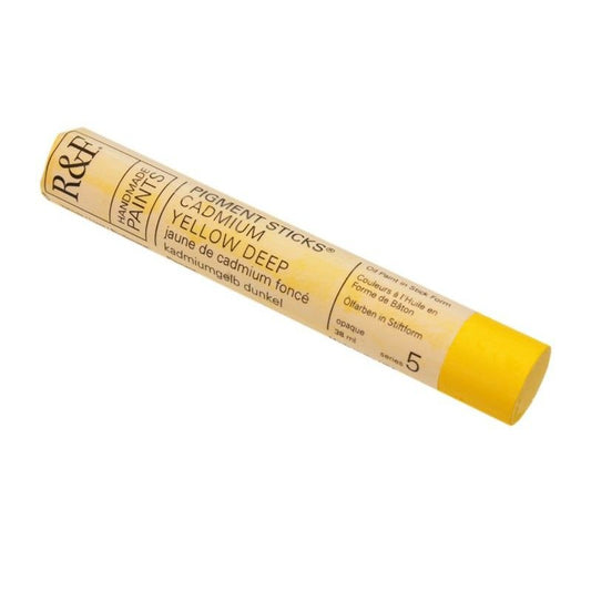 R&F Pigment Stick 38ml Cadmium Yellow Deep - theartshop.com.au