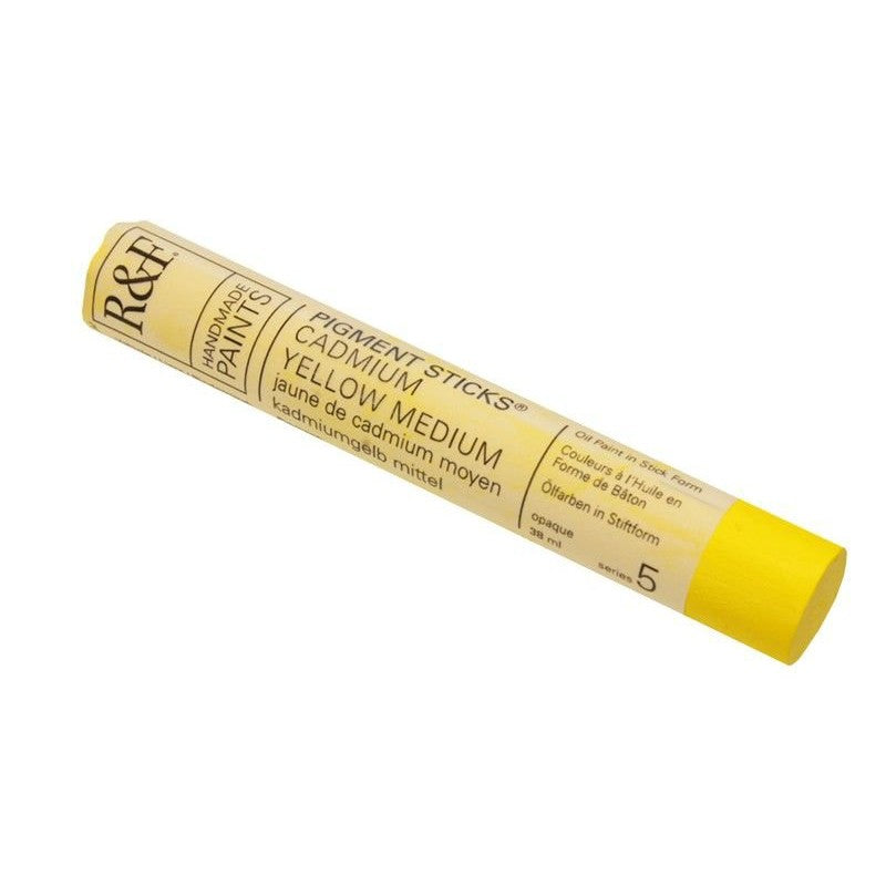 R&F Pigment Stick 38ml Cadmium Yellow Medium - theartshop.com.au