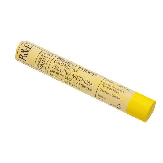 R&F Pigment Stick 38ml Cadmium Yellow Medium - theartshop.com.au