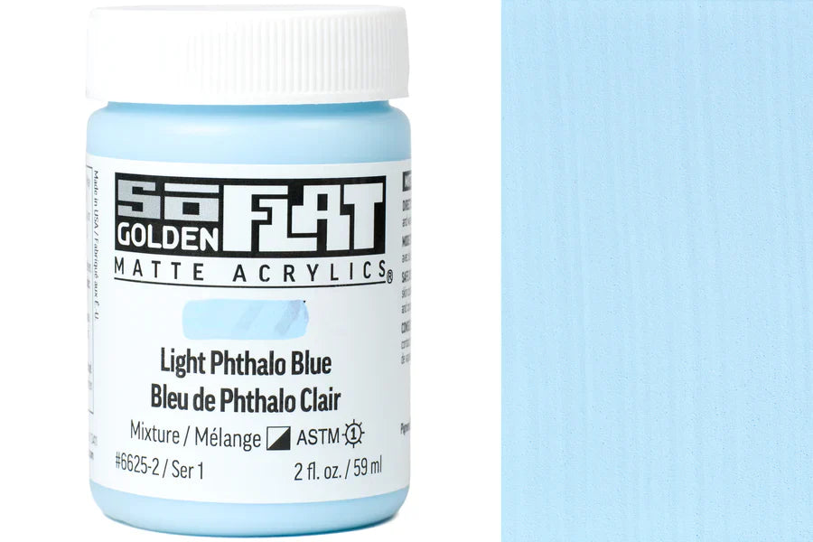 Golden SoFlat 59ml Series 1 Light Phthalo Blue