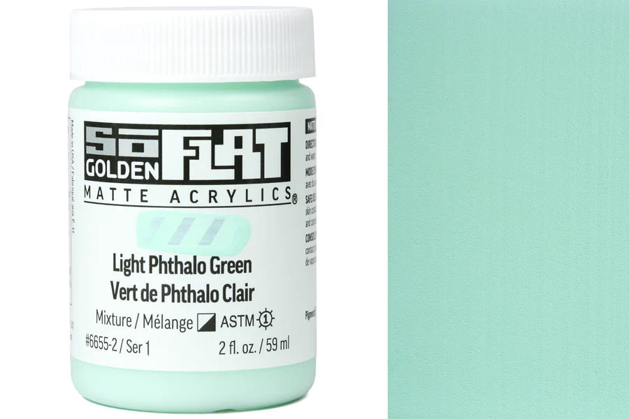 Golden SoFlat 59ml Series 1 Light Phthalo Green