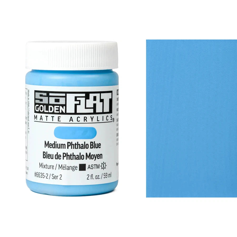 Golden SoFlat 59ml Series 2 Medium Phthalo Blue