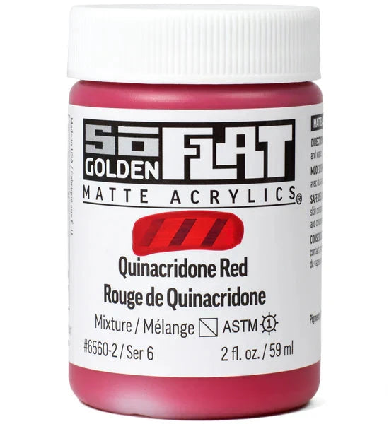 Golden SoFlat 59ml Series 6 Quinacridone Red