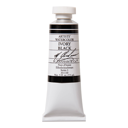 M Graham Watercolour 15ml Ivory Black