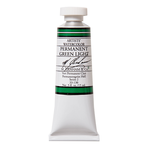 M Graham Watercolour 15ml Permanent Green Light